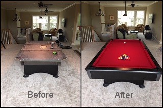 pool table recovering